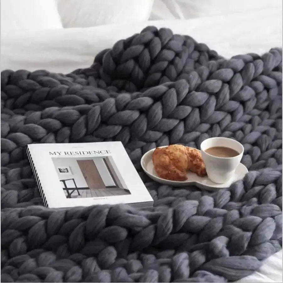 Zen Weighted Knitted Blanket - Anetly Home Decor