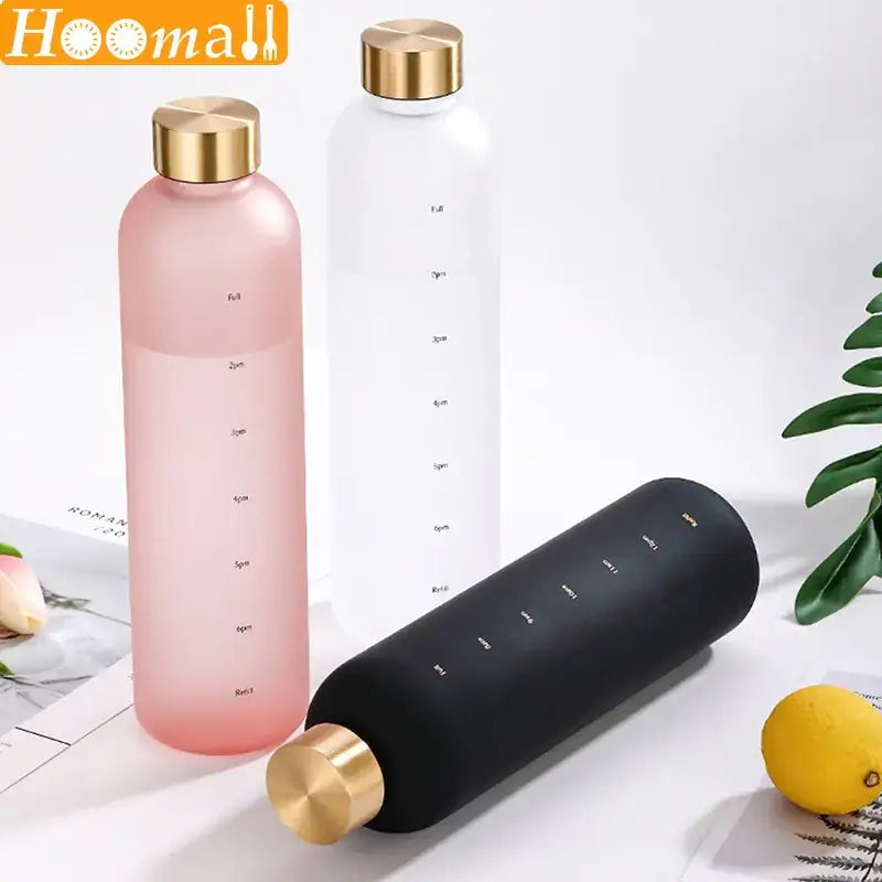 Water Bottle With Time Marker - Anetly Home Decor